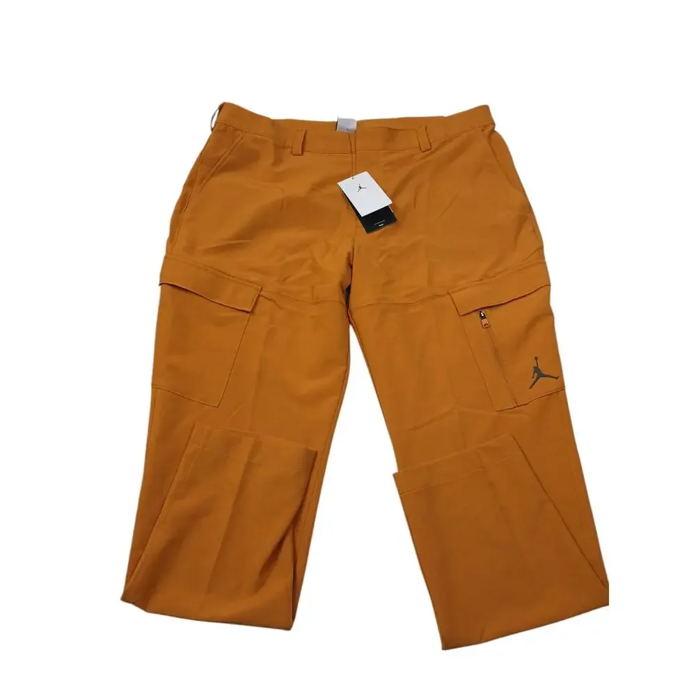 Nike Jordan Golf Trouser Mens Sz 38x32 Slim Fit Desert Ochre/Black DZ0542-754
